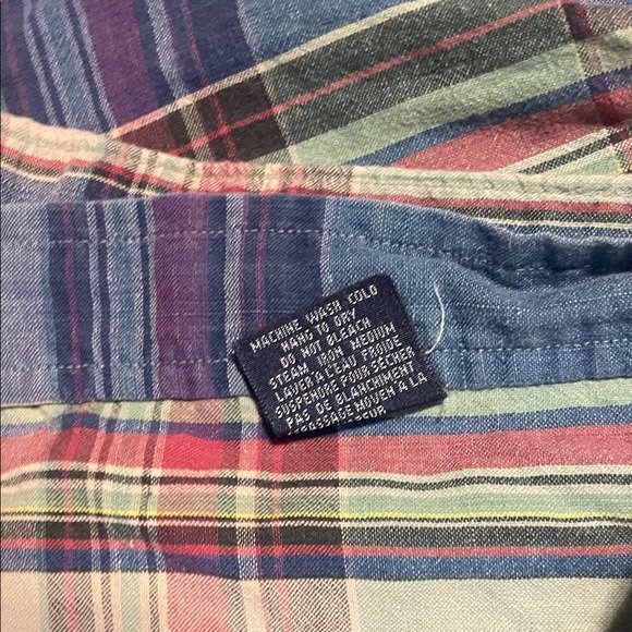 Polo by Ralph Lauren Blue, Green and Red Plaid Button-Down Shirt - Picture 5 of 10